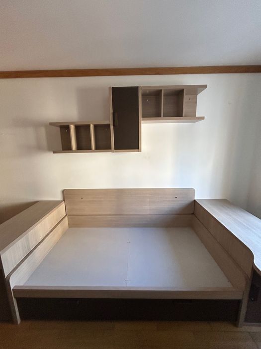 Mobília EL CORTE INGLÉS! (Quarto Completo Solteiro Cama Corpo e Meio)