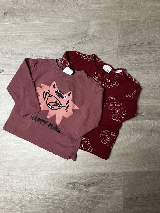 2-pak koszulki z długim rękawem Zara 86/92