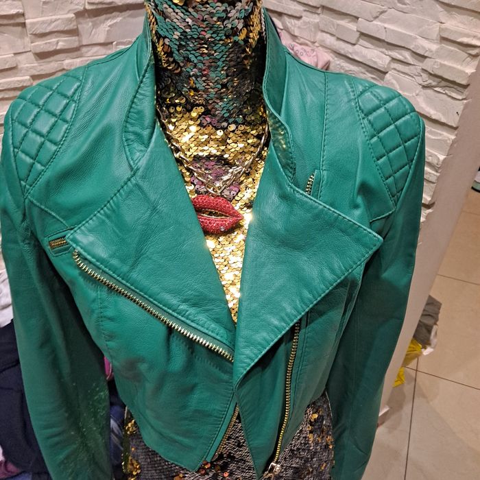 Kurtka skóra naturalna Kor Kor zielona 36 38