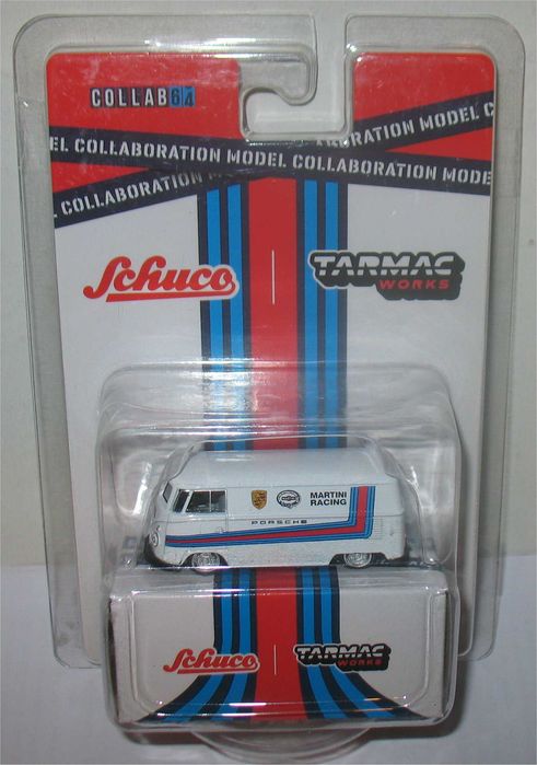 Schuco/Tarmac Works - Volkswagen Kombi T1 - Porsche Martini Racing