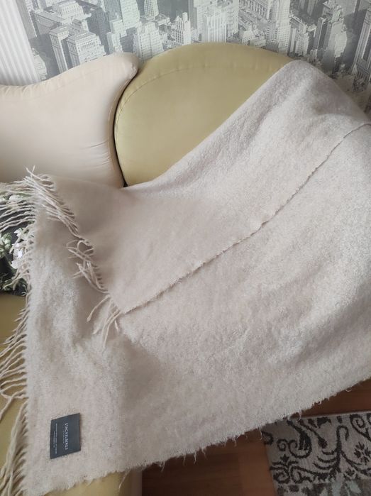 Теплейший плед, мохер+ шерсть