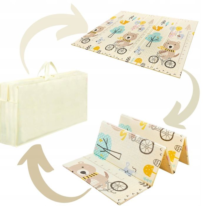 Piankowa Mata Edukacyjna Składana Xpe 200x180 Cm