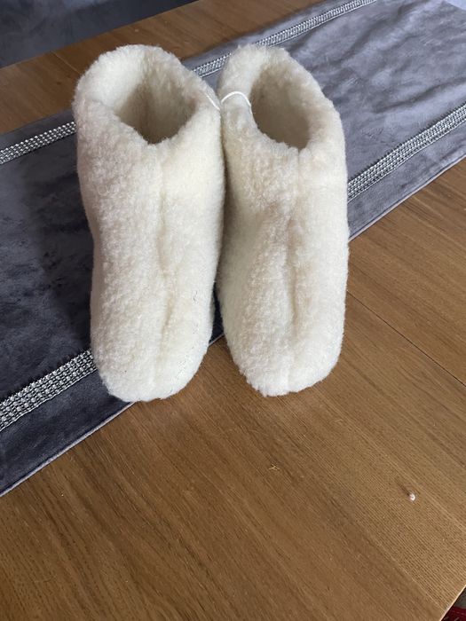 Bambosz/Pantofle Wełniane Nowe