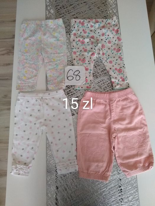 Paka ubranek dla dziewczynki rozmiar 68