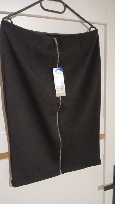Elegancka spódnica długi suwak L nowa