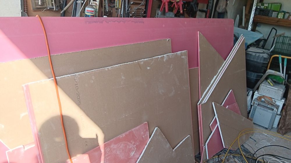 3 Placas de gesso - pladur- anti fogo