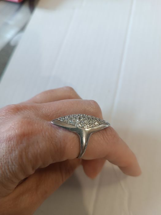 Кольцо серебряное 17,5 размер