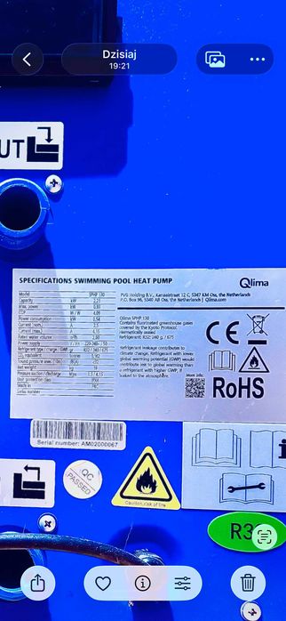 Basenowa pompa ciepła Qlima SPHP 130