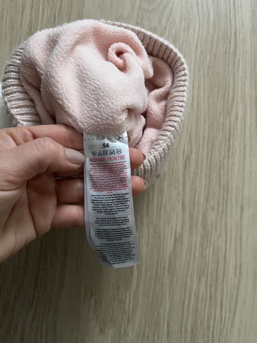 Czapka zimowa dziewczęca 54cm