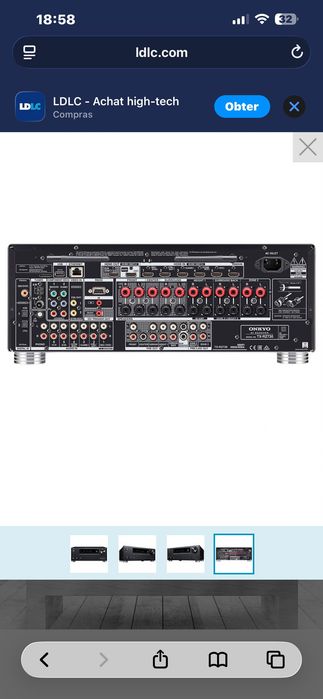 Amplificador cinema Onkyo TX-RZ730