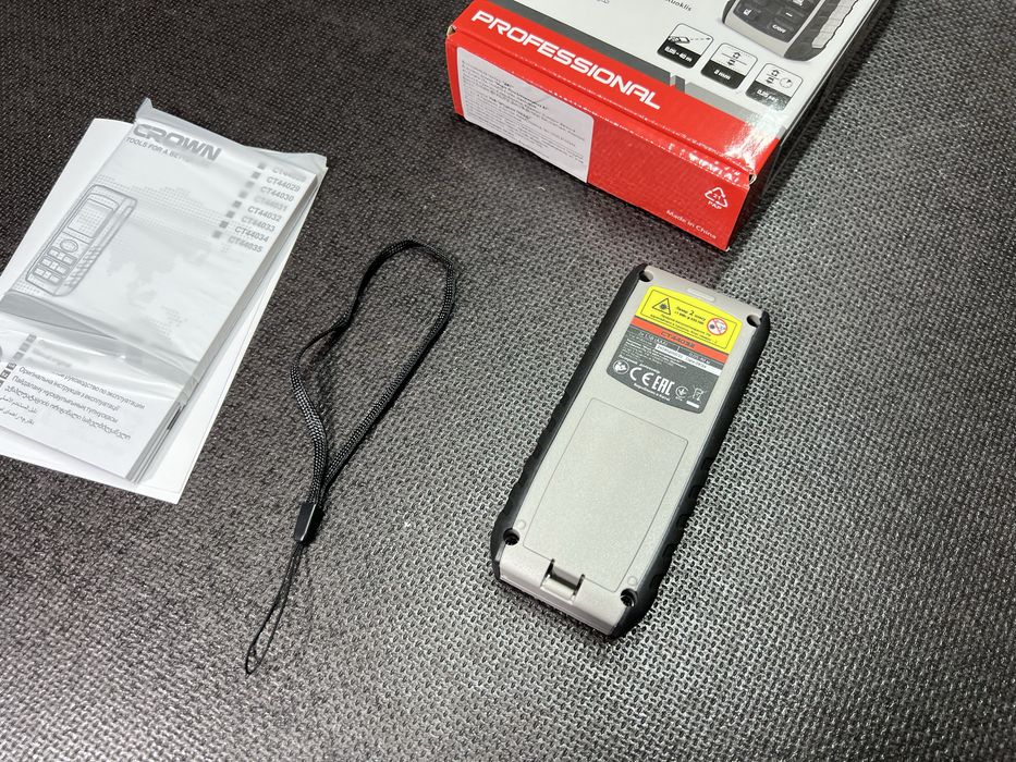 Лазерная рулетка Дальномер CROWN CT44032 На 40 м + угломер