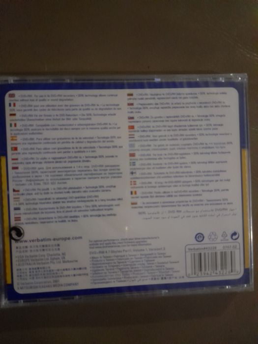 DVD+RW VERBATIM (4.7 GB)64584748323458121