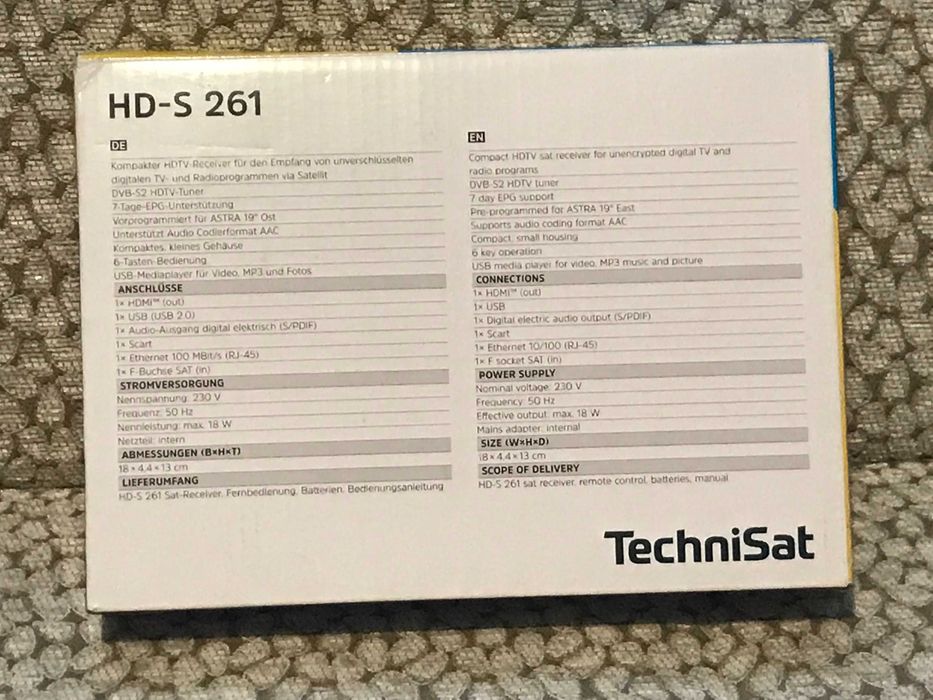 Dekoder satelitarny TechniSat HD-S 261