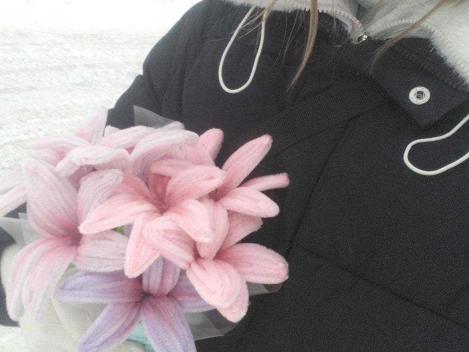 Букет з синельной проволкі