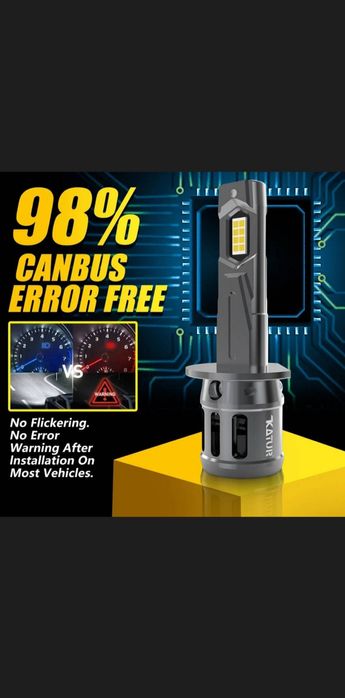 Потужні лампи Led із цоколем H1 KATUR.

Корпус з авіаційного алюмінію!