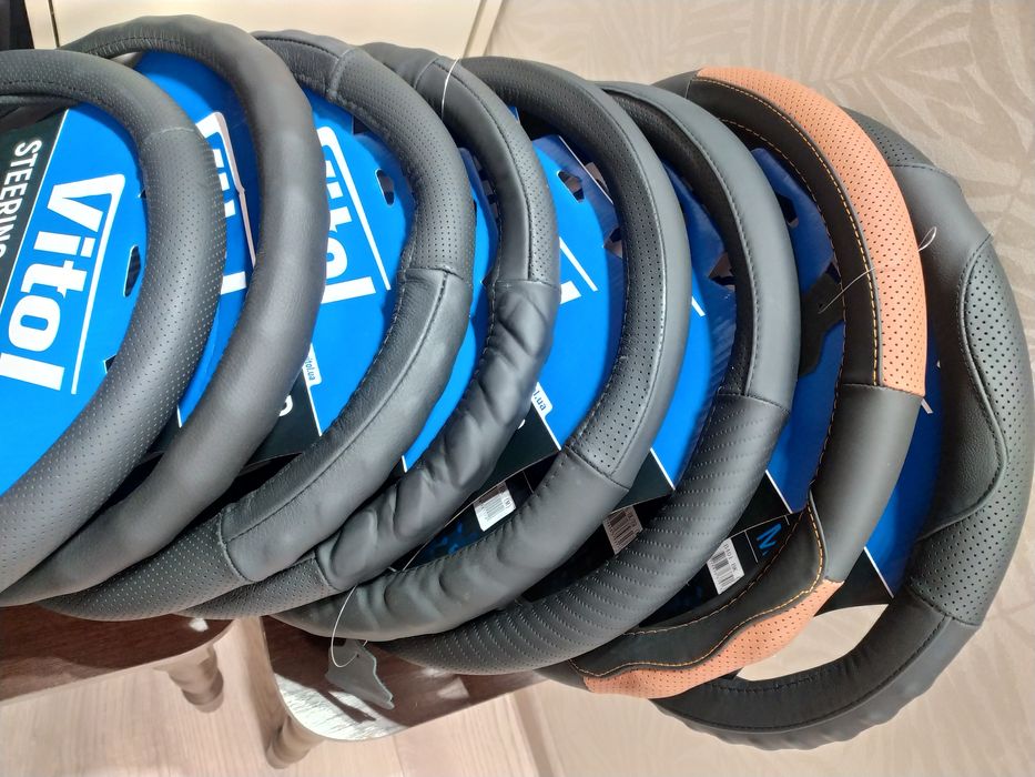 Чехол на руль / оплетка руля / чехол руля (кожзам, кожа, алькантара)