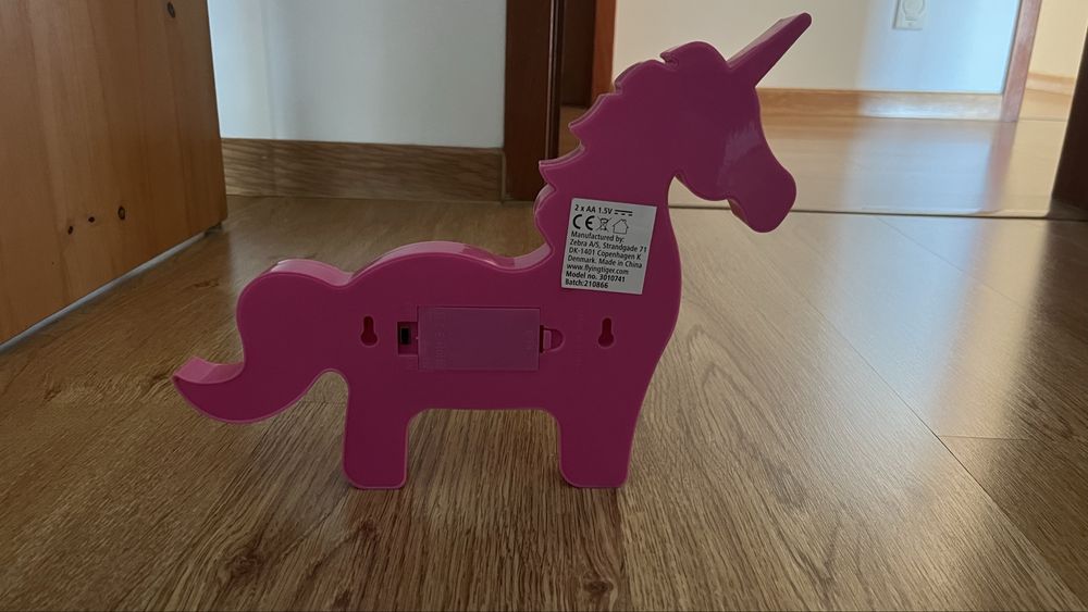 Luminaria led de unicornio para mesa