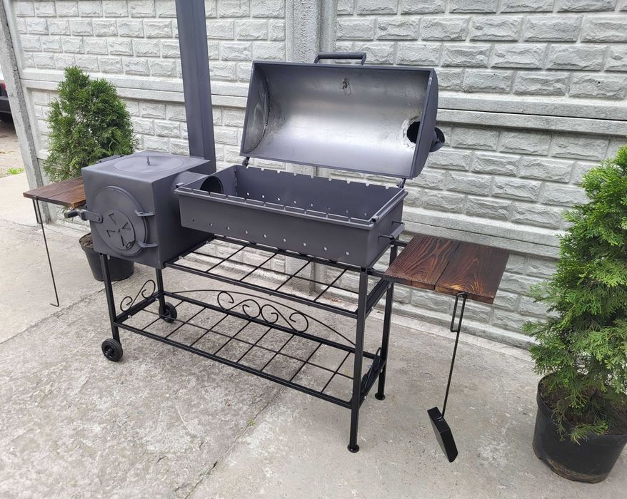 ГАРАНТИЯ! -17%! 3/5 мм! Мангал Барбекю / Коптильня / Печь под Казан