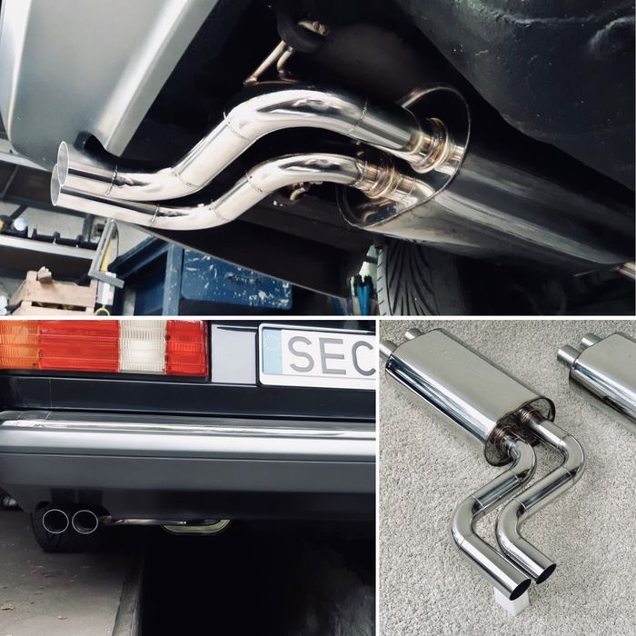 -= Mercedes SEC W126 W124 S500 S560 tłumik wydech kwasówka BRABUS AMG