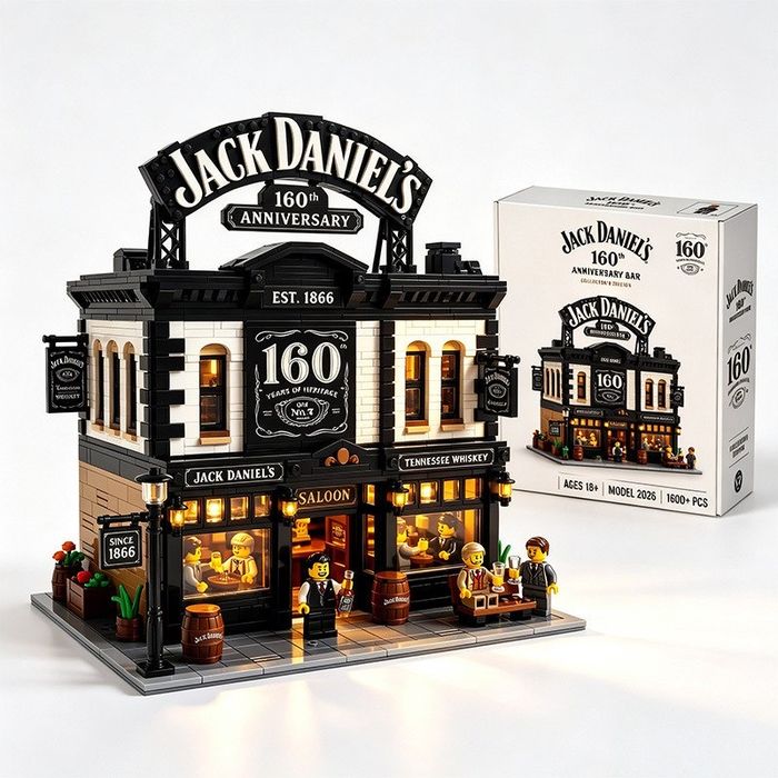 Конструктор Бар Jack Daniel’s Набір Lego Джек Деніелс 1600 деталей