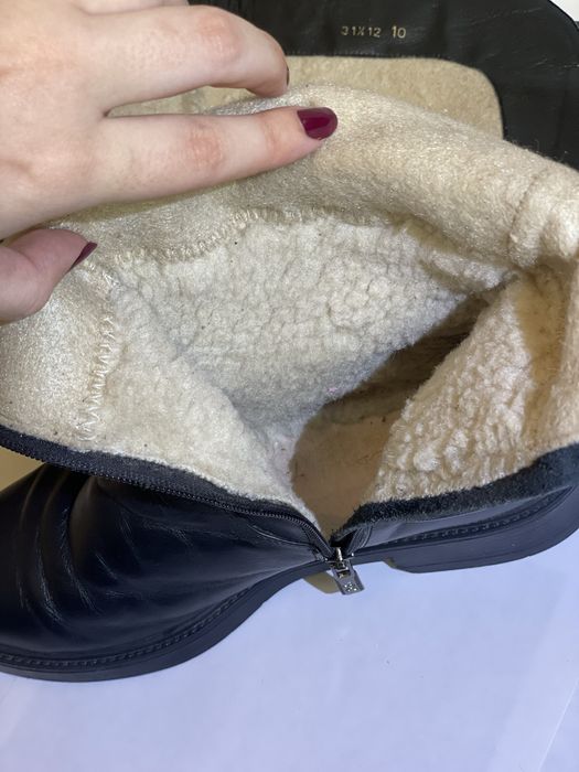 Сапоги женские зимние кожаные