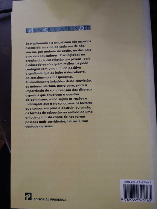 Educar para o optimismo – Guia para professores e pais