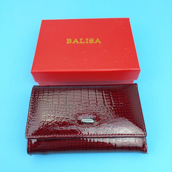 Гаманець жіночий Balisa шкіряний кошелек женский кожаный маленький лак