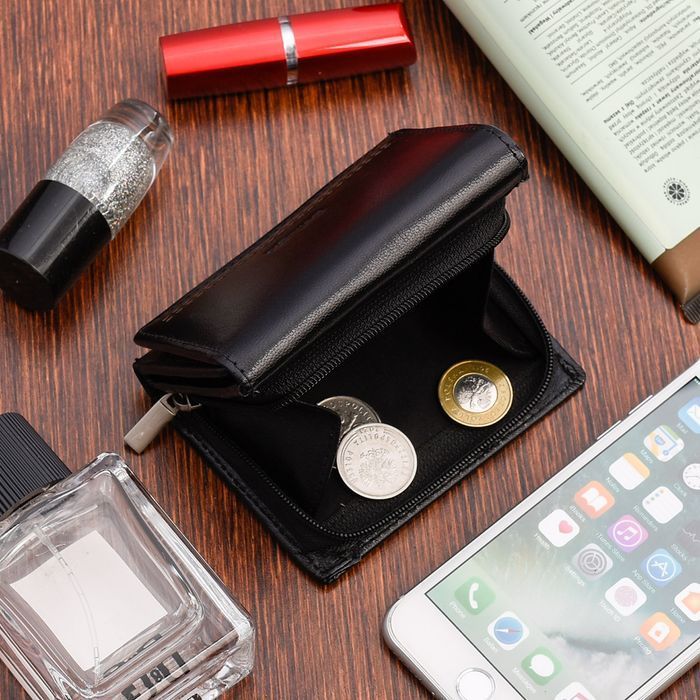 Kompaktowy portfel damski Bellugio czarny mały poręczny do torebki