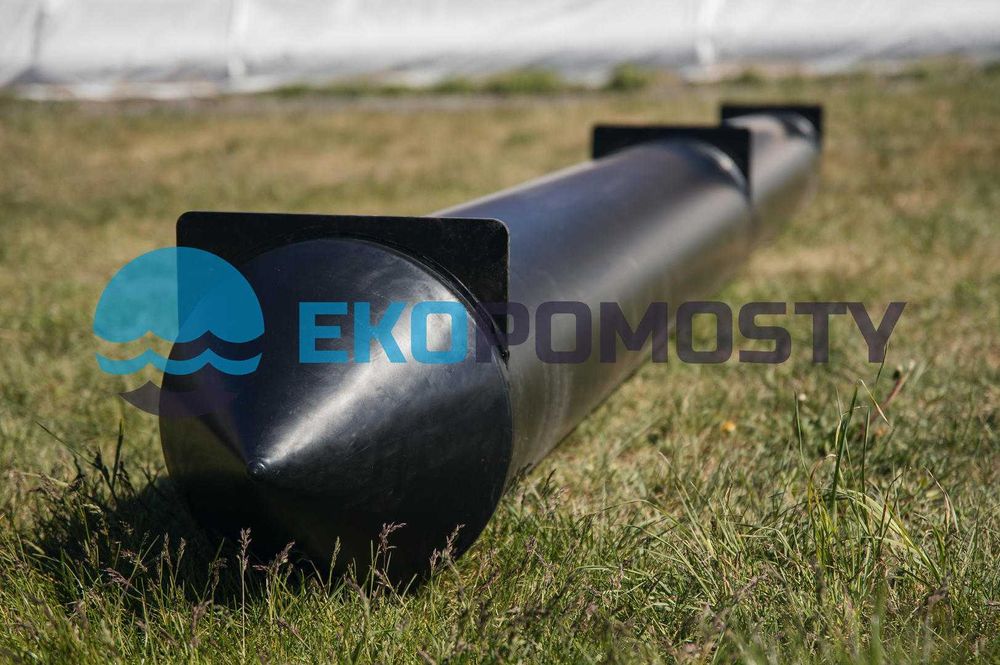Pływak rurowy PE-HD 400mm - 6m, pomost pływający, platforma pływająca