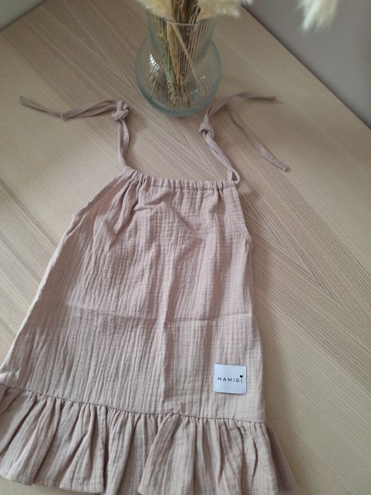 Sukienka muślinowa na ramiaczka