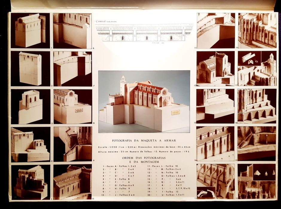 Maqueta de armar em cartão do Convento do Carmo em Lisboa 
Edição limitada (esgotada) Museu da Cidade - CMLisboa
18€