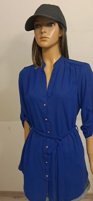 Bluzka chabrowa z paskiem