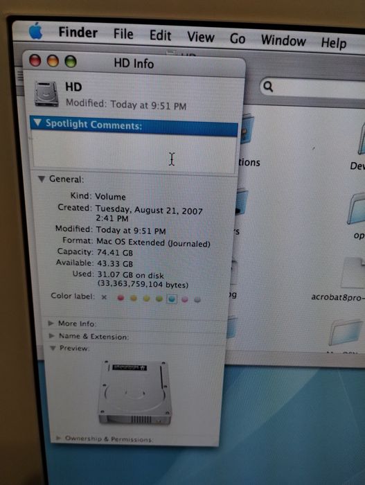 Apple iMac G5 PowerMac 8.1