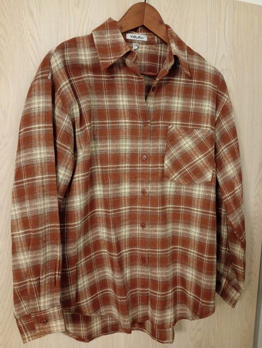 Koszula w kratę Uni milutka w dotyku!