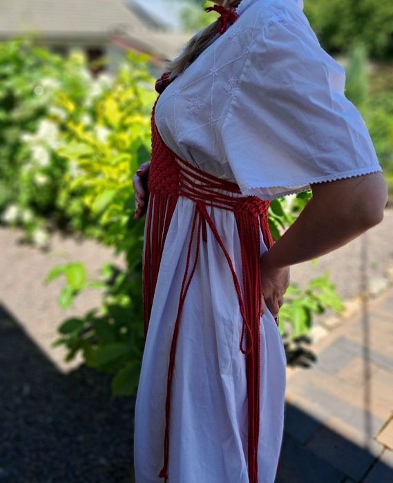 Виготовлення накидки макраме