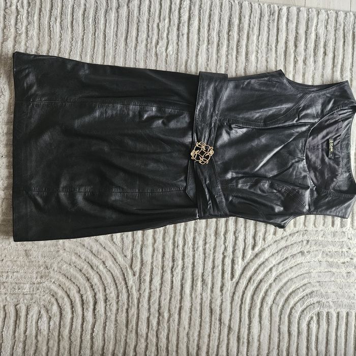 Sukienka skórzana czarna M Ochnik