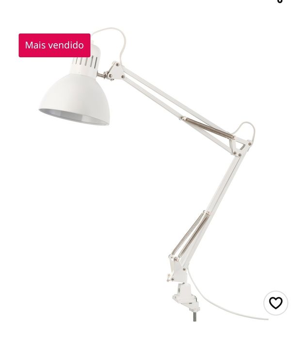 Candeeiro para secretária novo