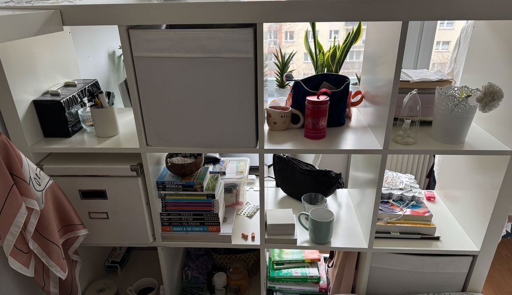 Meble IKEA białe , MALM, KALLAX komody, szafa, biurko, fotel