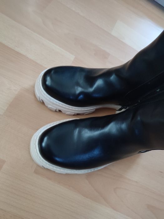 Czarne botki jak nowe
