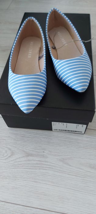 Baleriny w paski Wólczanka r.36