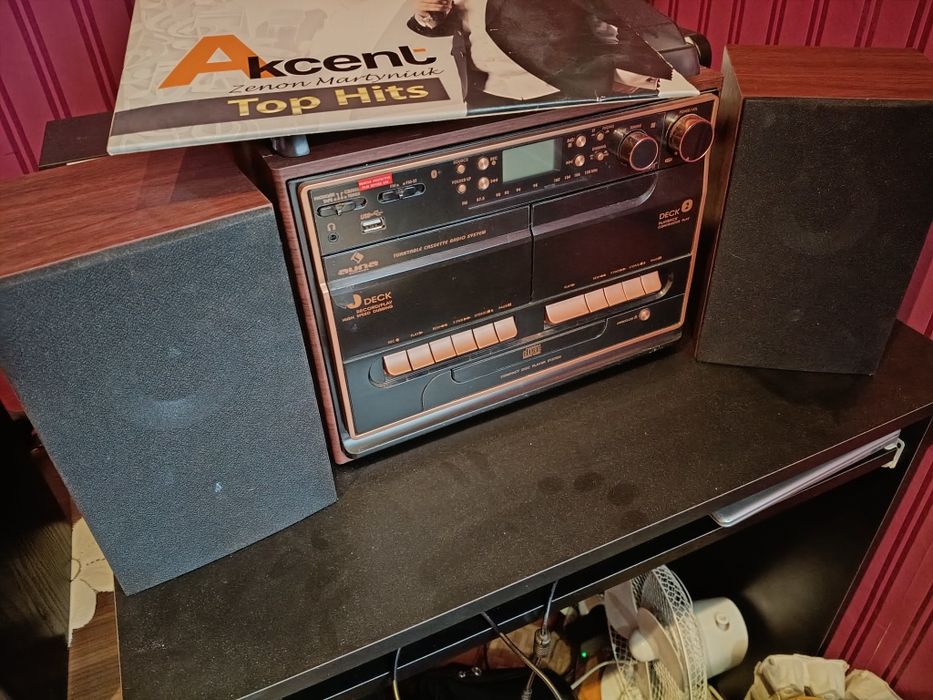 Wieża Auna gramofon cd kasety