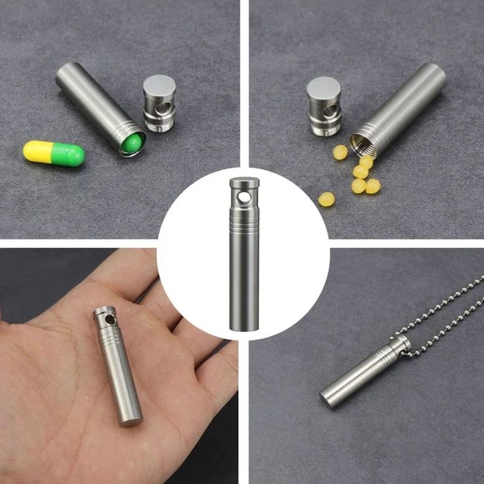 EDC ‼️ Титановий водонепроникний контейнер/капсула