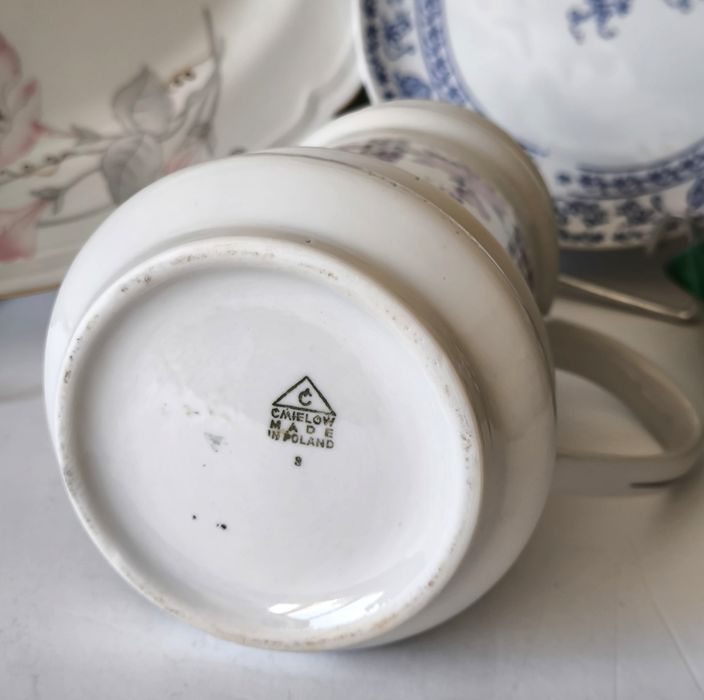 Kufel Ćmielów piękna stara porcelana