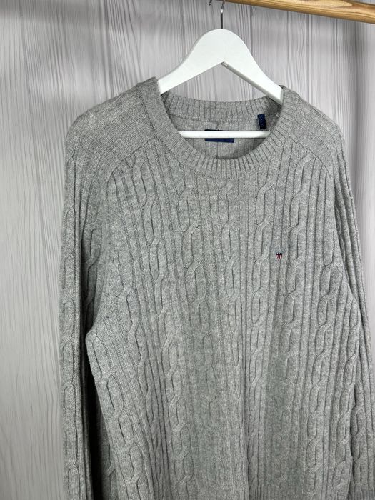 GANT  USA Cable Knit Wool шикарний шерстяний светр джемпер Оригінал