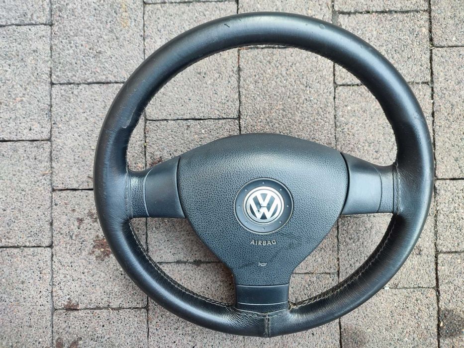 Kierownica Trójramienna Skóra VW Golf 5 V VW Passat B6