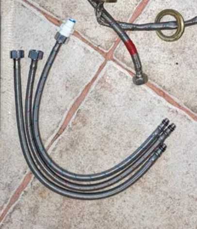 3 нові шланг для крана в кухню 40см. + є бонус кран