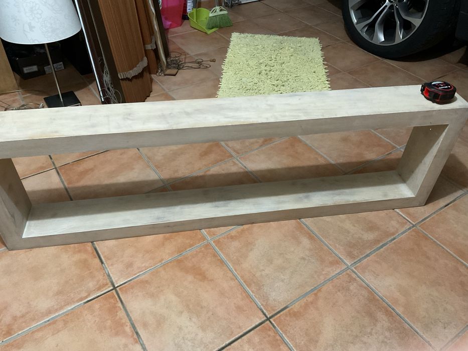 Rectangulo prateleira em madeira