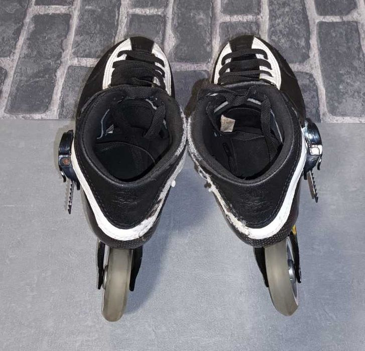 Patins em linha para patinagem de velocidade tamanho 35 com rodas Ø80