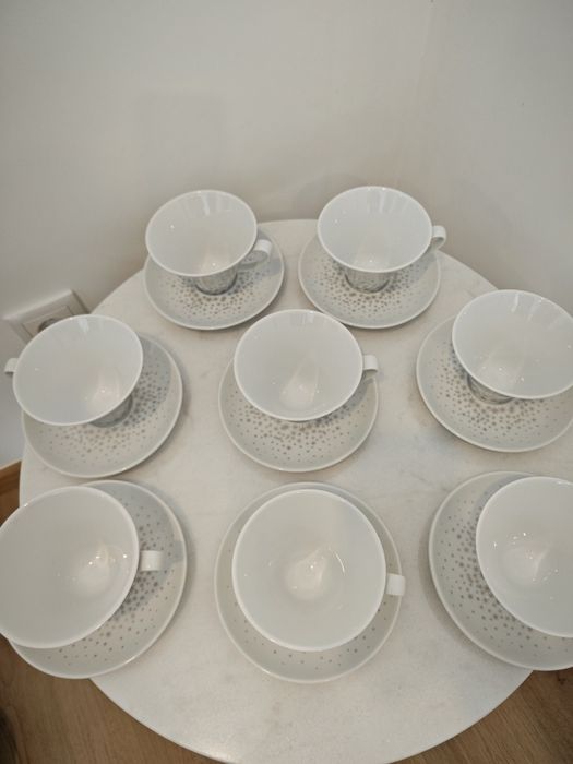Conjunto de 8 chávenas chá SPAL porcelanas