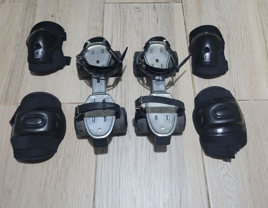Patins ajustáveis + Protecções